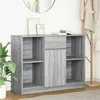 Image de vidaXL Buffet avec tiroir sonoma gris 101x35x76 cm bois d'ingénierie861567