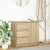 Image de vidaXL Buffet avec tiroir chêne sonoma 71x35x65 cm bois d'ingénierie861573