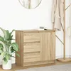 Image de Vidaxl Buffet Avec Tiroir ChÃªne Sonoma 71x35x65 Cm Bois D'ingÃ©nierie