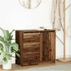 Image de vidaXL Buffet avec tiroir vieux bois 71x35x65 cm bois d'ingénierie861578