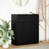Image de vidaXL Buffet avec tiroir chêne noir 71x35x84 cm bois d'ingénierie861590