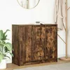 Image de vidaXL Buffet chÃªne fumÃ© 85x34x76 cm bois d'ingÃ©nierie
