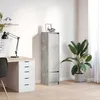 Image de vidaXL Buffet haut gris bÃ©ton 29,5x34x119,5 cm bois d'ingÃ©nierie
