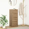 Image de vidaXL Buffet chÃªne artisanal 37,5x35x99 cm bois d'ingÃ©nierie