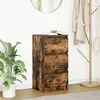 Image de vidaXL Buffet chÃªne fumÃ© 37,5x35x76 cm bois d'ingÃ©nierie