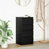 Image de vidaXL Buffet chÃªne noir 37,5x35x76 cm bois d'ingÃ©nierie