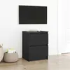 Image de vidaXL Meuble TV noir 40x35x54 cm bois d'ingénierie861770
