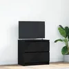 Image de vidaXL Meuble TV noir 60x35x54 cm bois d'ingénierie861779