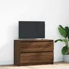 Image de vidaXL Meuble TV chêne marron 80x35x54 cm bois d'ingénierie861793