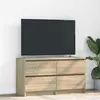 Image de vidaXL Meuble TV chêne sonoma 100x35x54 cm bois d'ingénierie861798