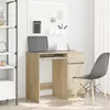 Image de vidaXL Bureau chêne Sonoma 86x49x76 cm bois d'ingénierie861825