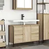 Image de vidaXL Meuble sous-vasque avec tiroirs chêne sonoma 90x34,5x60 cm861888
