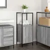 Image de vidaXL Meuble de salle de bain avec étagères sonoma gris 36x35x95 cm861915