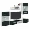 Image de vidaXL Meubles TV 5 pcs avec lumière LED indigo mat bois d'ingénierie3324235