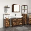 Image de Ensemble de salle de bain 3 piÃ¨ces en bois d'ingÃ©nierie chÃªne fumÃ©