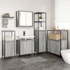 Image de vidaXL Ensemble De Meubles De Salle De Bain 5 Pièces Vidaxl Gris Sonoma En Bois D'ingénierie