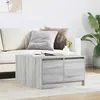Image de vidaXL Table basse avec tiroirs sonoma gris 70,5x70x40 cm