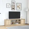 Image de vidaXL Meuble TV chêne sonoma 188,5x41x50 cm bois d'ingénierie3328419
