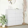 Image de vidaXL Buffet blanc 100x35x99 cm bois d'ingénierie3328489