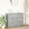 Image de vidaXL Buffet Gris bÃ©ton 100x35x76 cm Bois d'ingÃ©nierie