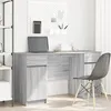 Image de vidaXL Bureau Vidaxl Gris Sonoma 140x49x76 Cm En Bois D'ingénierie