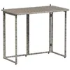 Image de VidaXL Table de jardin pliante gris 90 x 51 x 75 cm polyrotin4108256