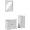 Image de vidaXL Ensemble de mobilier de salle de bain avec tiroir avec Ã©tagÃ¨re 3 pcs Marron