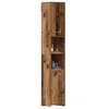 Image de vidaXL Armoire salle de bain vieux bois 30x30x183,5 cm bois ingénierie859393