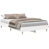 Image de vidaXL Cadre de lit sans matelas blanc 140x190 cm bois d'ingénierie861057
