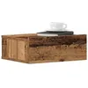Image de vidaXL Table de chevet flottante vieux bois bois d'ingénierie861119