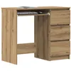 Image de vidaXL Bureau chêne artisanal 90x45x76 cm bois d'ingénierie861143
