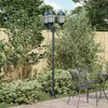 Image de vidaXL Lampadaire De Jardin Vidaxl 3 Lampes E27 Vert 220 Cm Aluminium