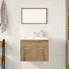 Image de vidaXL Vidaxl Ensemble De Meubles Salle De Bain 2 Pcs Bois D'ingénierie