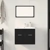 Image de vidaXL Ensemble de meubles salle de bain 2 pcs chÃªne noir