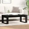 Image de Table basse vidaXL noire en chÃªne 102x50x35 cm en bois d'ingÃ©nierie