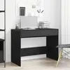 Image de vidaXL Bureau chêne noir 101x50x76,5 cm Bois d'ingénierie862080