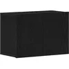 Image de vidaXL Vidaxl Meuble Tv Chêne Noir 60x30x41 Cm Bois D'ingénierie