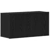Image de vidaXL Meuble TV ChÃªne noir 80x30x41 cm Bois d'ingÃ©nierie