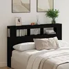 Image de TÃªte de lit LED vidaXL ChÃªne Noir 160x18,5x45 cm Bois d'ingÃ©nierie