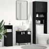 Image de vidaXL Armoire lavabo de salle de bain chêne noir 60x30x60 cm862234