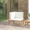 Image de Vidaxl Salon De Jardin Avec Coussins 5 Pcs Beige RÃ©sine TressÃ©e