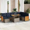 Image de Vidaxl Ensemble De CanapÃ©s De Jardin 11 Pcs Et Coussins Rotin Acacia