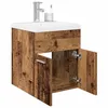 Image de vidaXL Meuble lavabo avec bassin et robinet intégrés vieux bois3328905