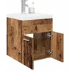 Image de vidaXL Meuble lavabo avec bassin et robinet intÃ©grÃ©s vieux bois