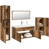 Image de Vidaxl Ensemble De Meubles Salle De Bain 5 Pcs Bois D'ingénierie