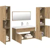 Image de Vidaxl Ensemble De Meubles Salle De Bain 5 Pcs Bois D'ingénierie