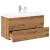 Image de vidaXL Armoire lavabo avec bassin intégré chêne artisanal3328926