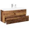 Image de vidaXL Armoire lavabo avec bassin intégré vieux bois3328927
