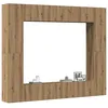Image de vidaXL Ensemble de meuble TV mural 8 pcs chÃªne artisanal