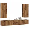 Image de vidaXL Meubles TV muraux 5 pcs vieux bois bois d'ingÃ©nierie